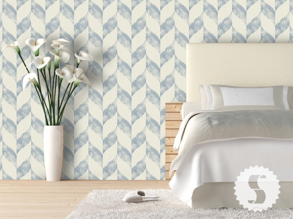 Swag Paper distressed chevron peel and stick wallcovering