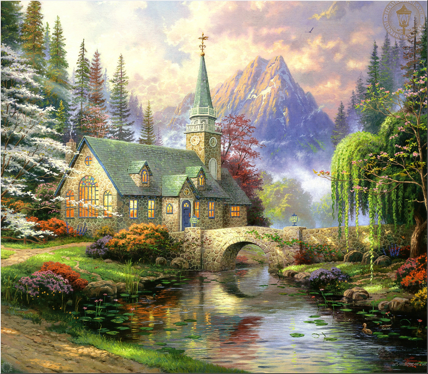 Free Thomas Kinkade Wallpaper WallpaperSafari   BJCHpn 