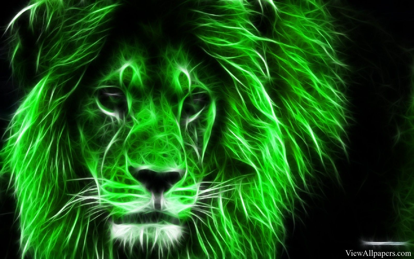 Green Lion Wallpaper Lions Photos Blue