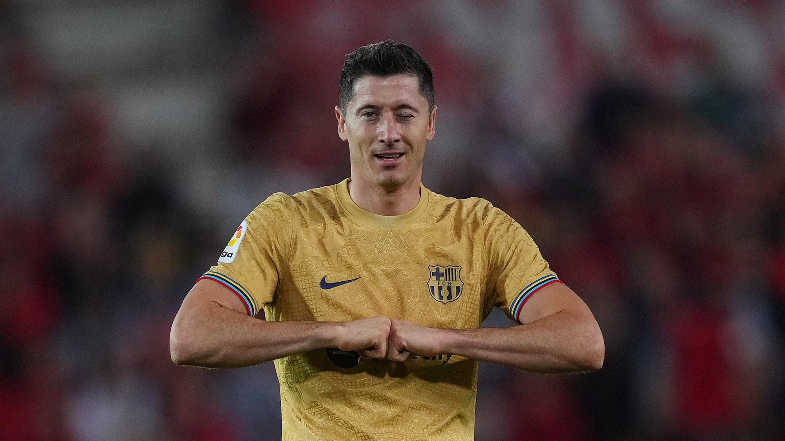 La Liga Result Robert Lewandowski Scores Only Goal As Barcelona