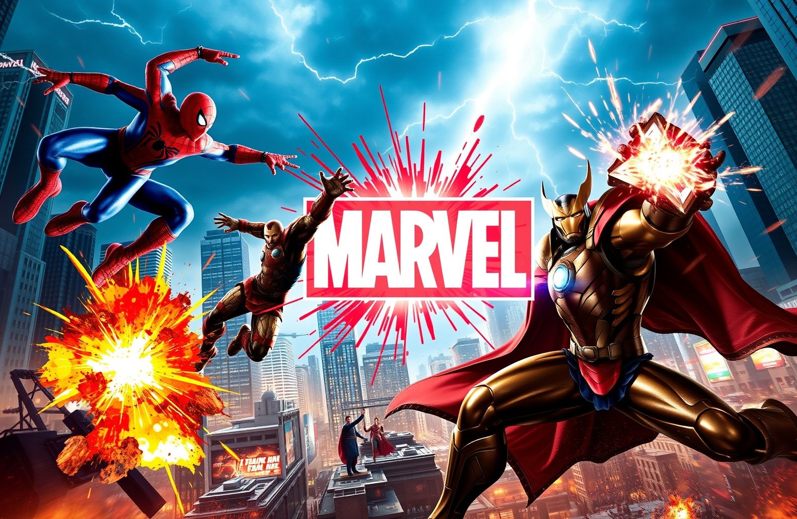 Marvel Dual Monitor Wallpaper