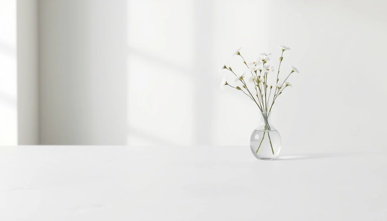 White Table Wallpaper