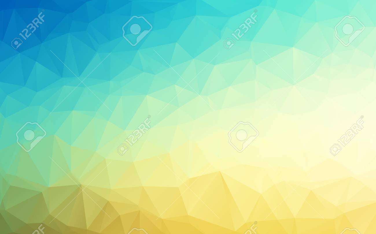 Vector Geometrical Polygon Abstract Background Sky Blue To Sand
