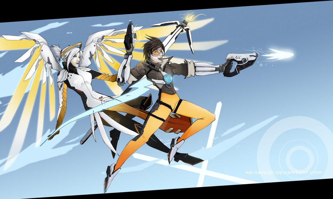 Tracer X Mercy Unstoppable Duo By Ka Xanx21