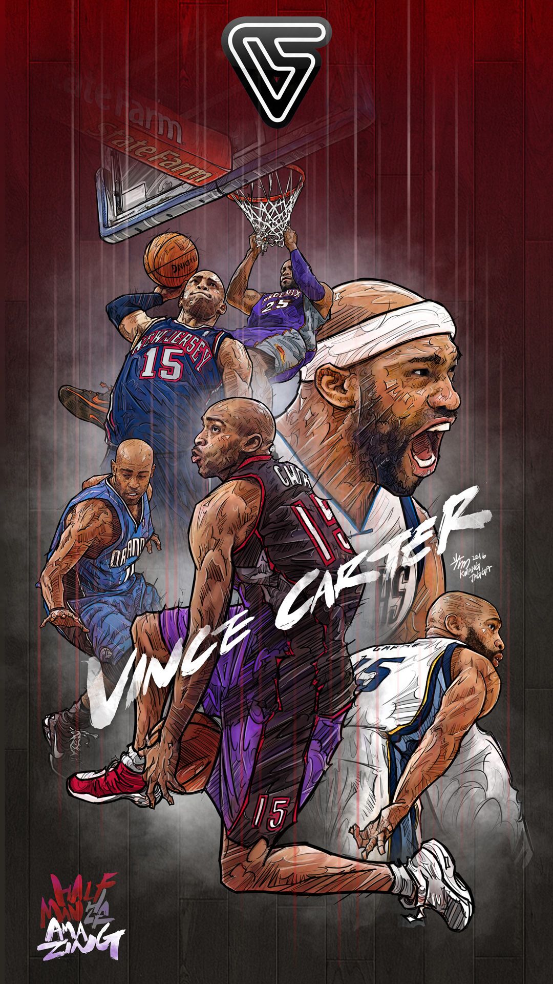 Download NBA Poster Vince Carter Wallpaper  Wallpaperscom