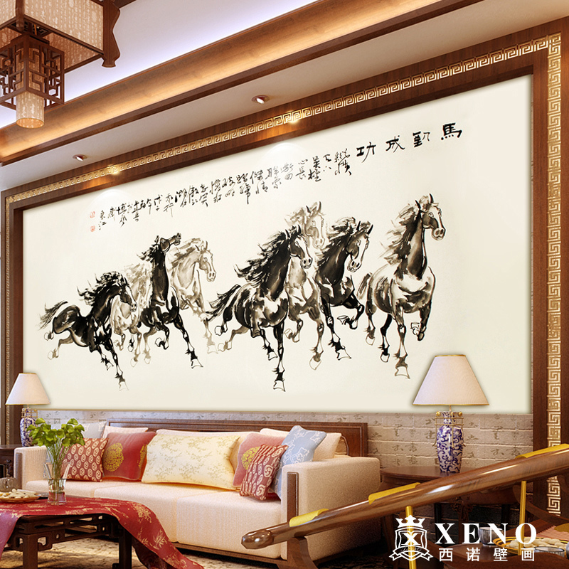 Mural Wallpaper Sofa Wall Background Chinese Style