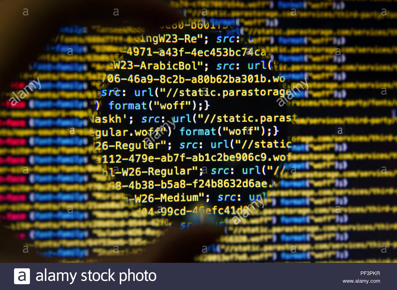 Desktop Source Code Technology Background Developer Stock Photo