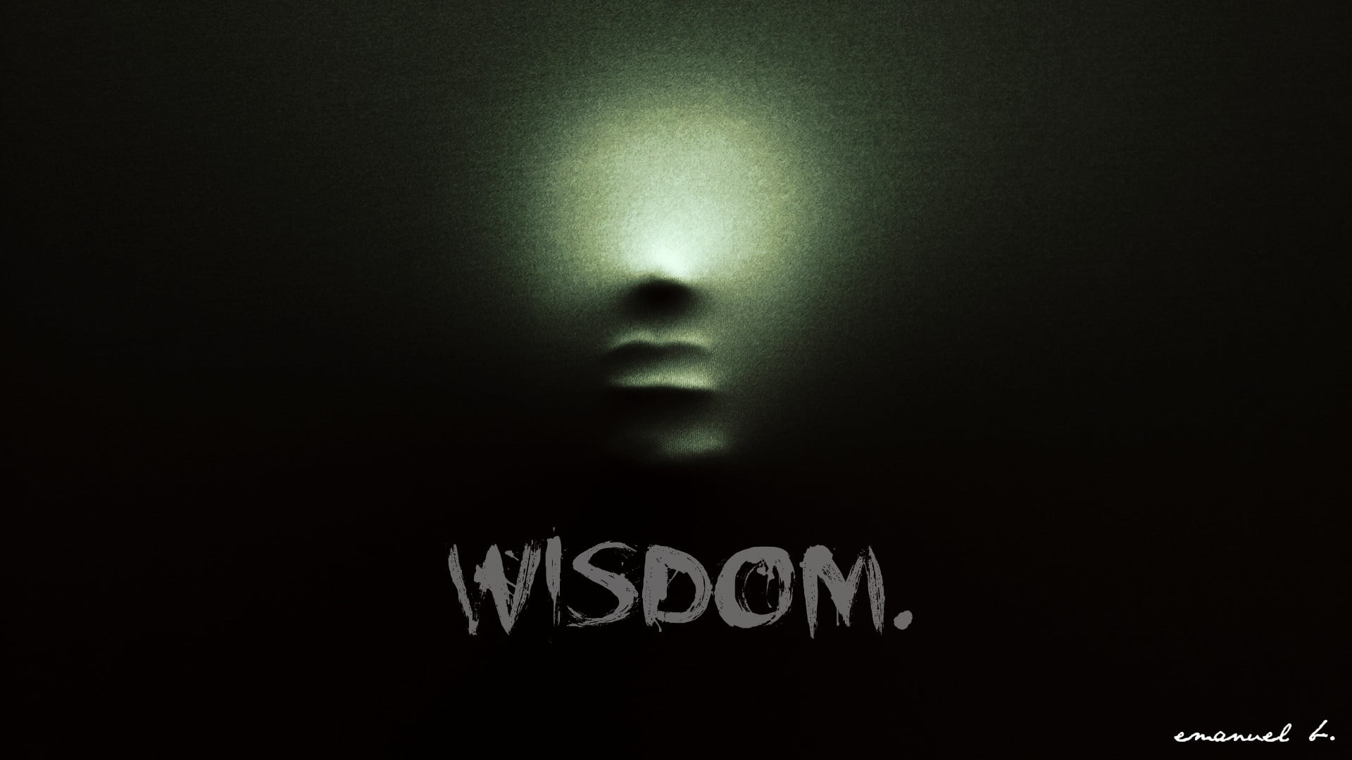 Wisdom Poster Quote Face Dark Typography HD Wallpaper