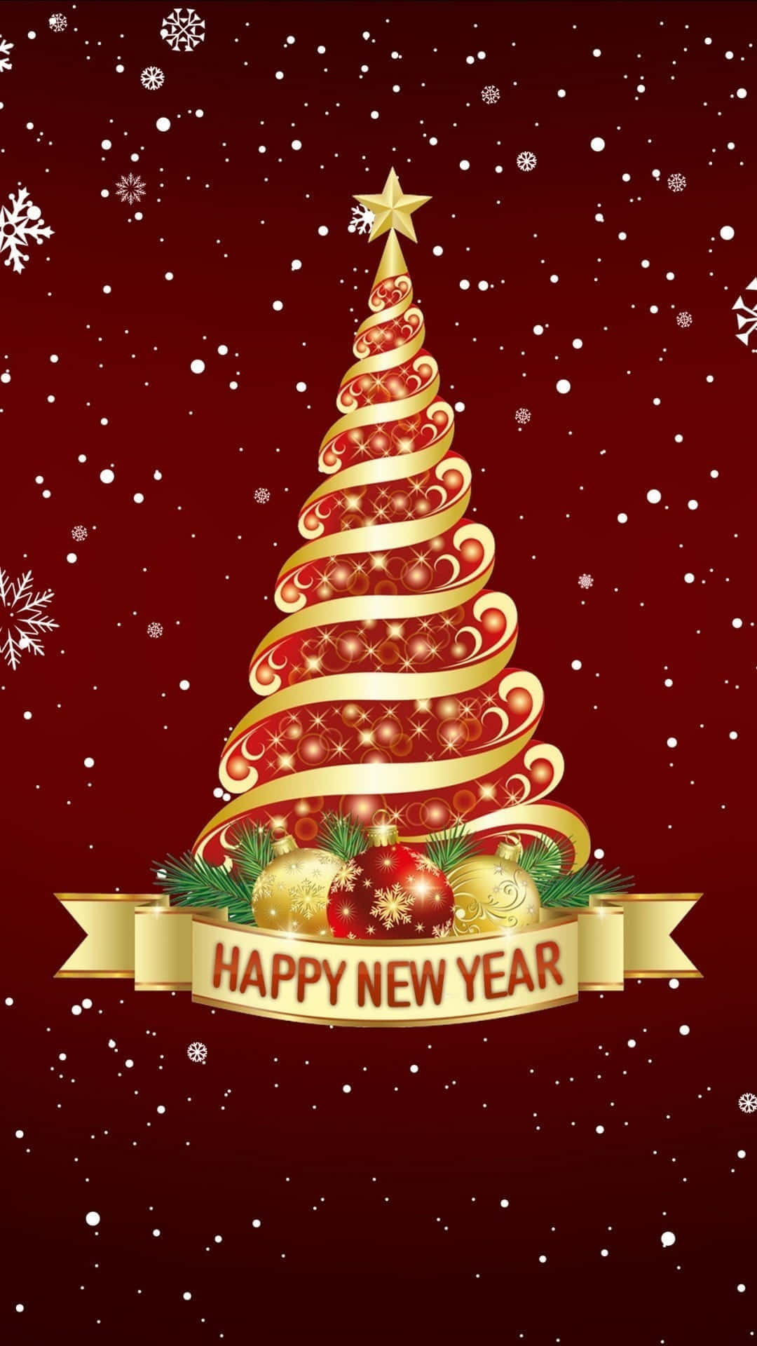 Happy New Year Phone Wallpaper
