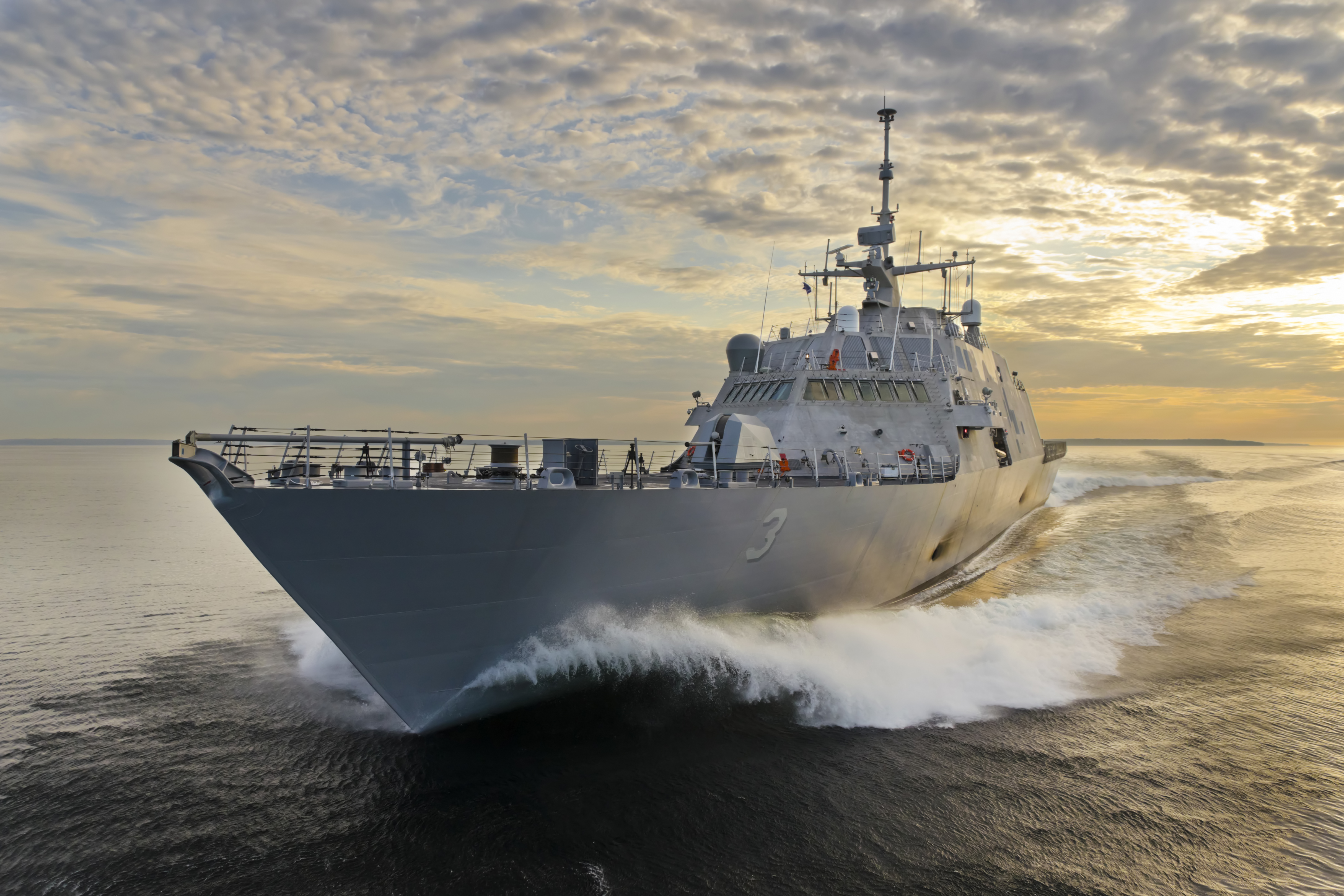 Usa Us Navy Ship Sea Sunset Ft Worth Lcs Wallpaper Photos
