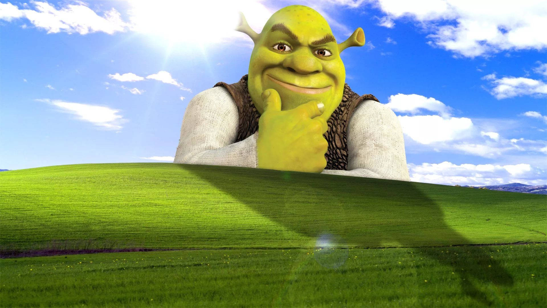 Download Shrek Windows Xp Meme Wallpaper