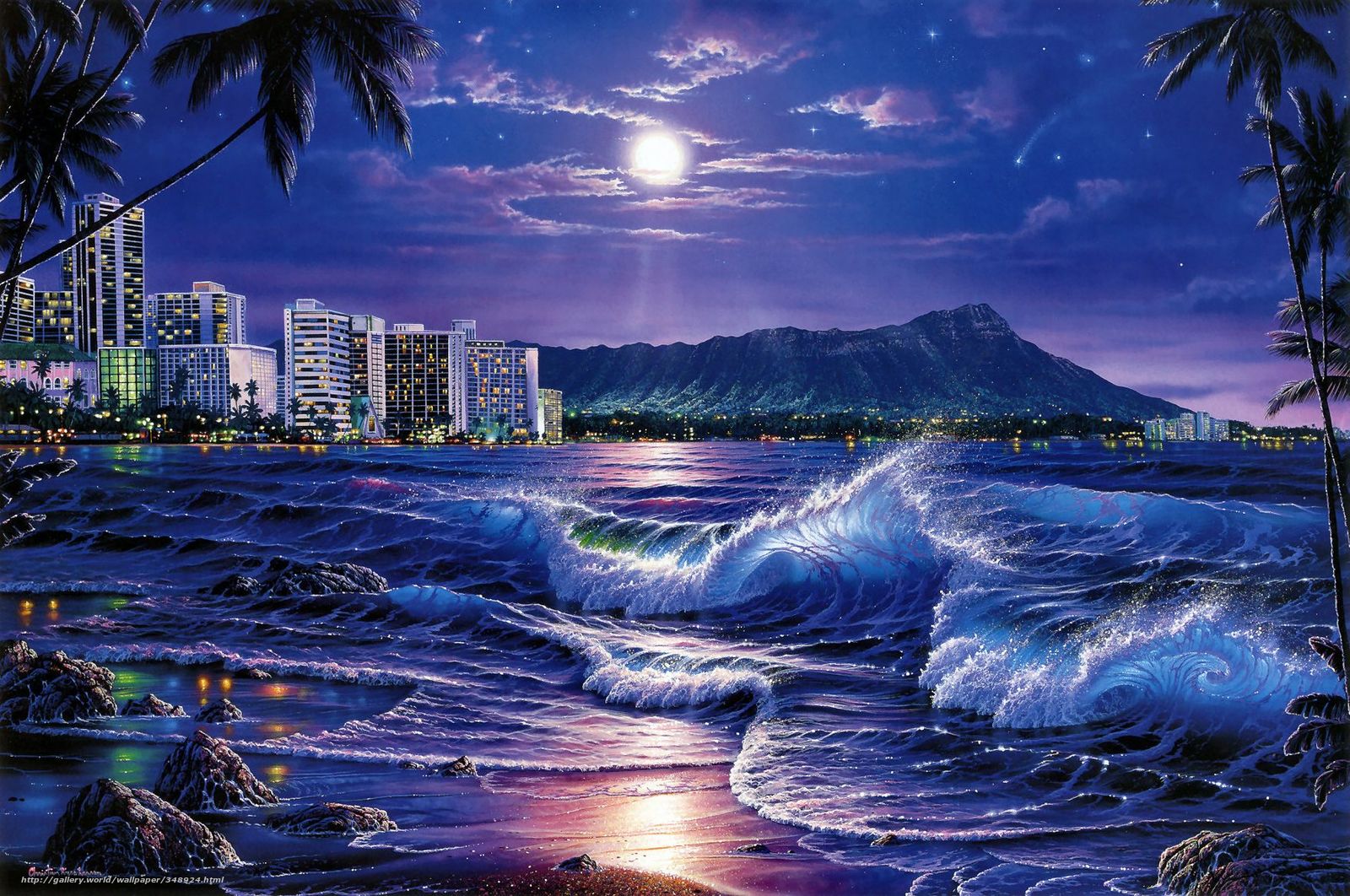 Wallpaper Christian Riese Lassen Waikiki Ocean City Desktop