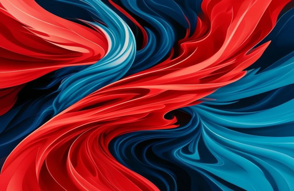 Red And Blue Fire Wallpaper