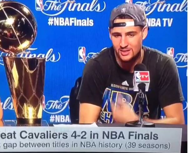 Video Klay Thompson Calls Stephen Curry The Best Player In