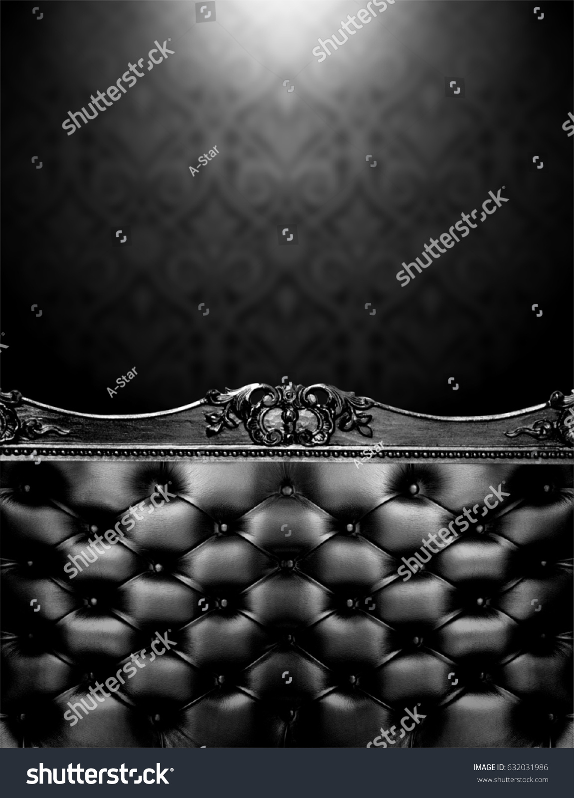 Royalty Stock Illustration Of Vintage Black Back Sofa Texture