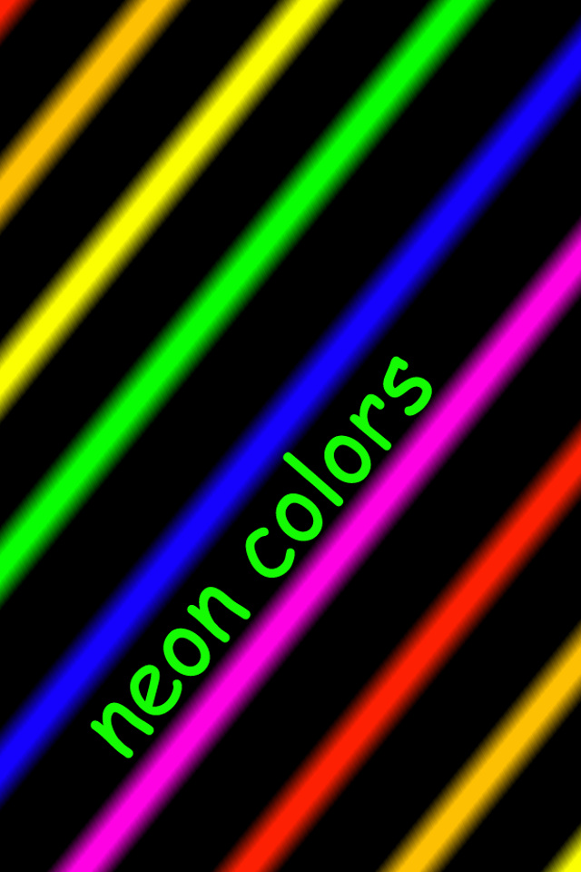 Neon Colors From Category Designs And Creative Wallpaper For iPhone