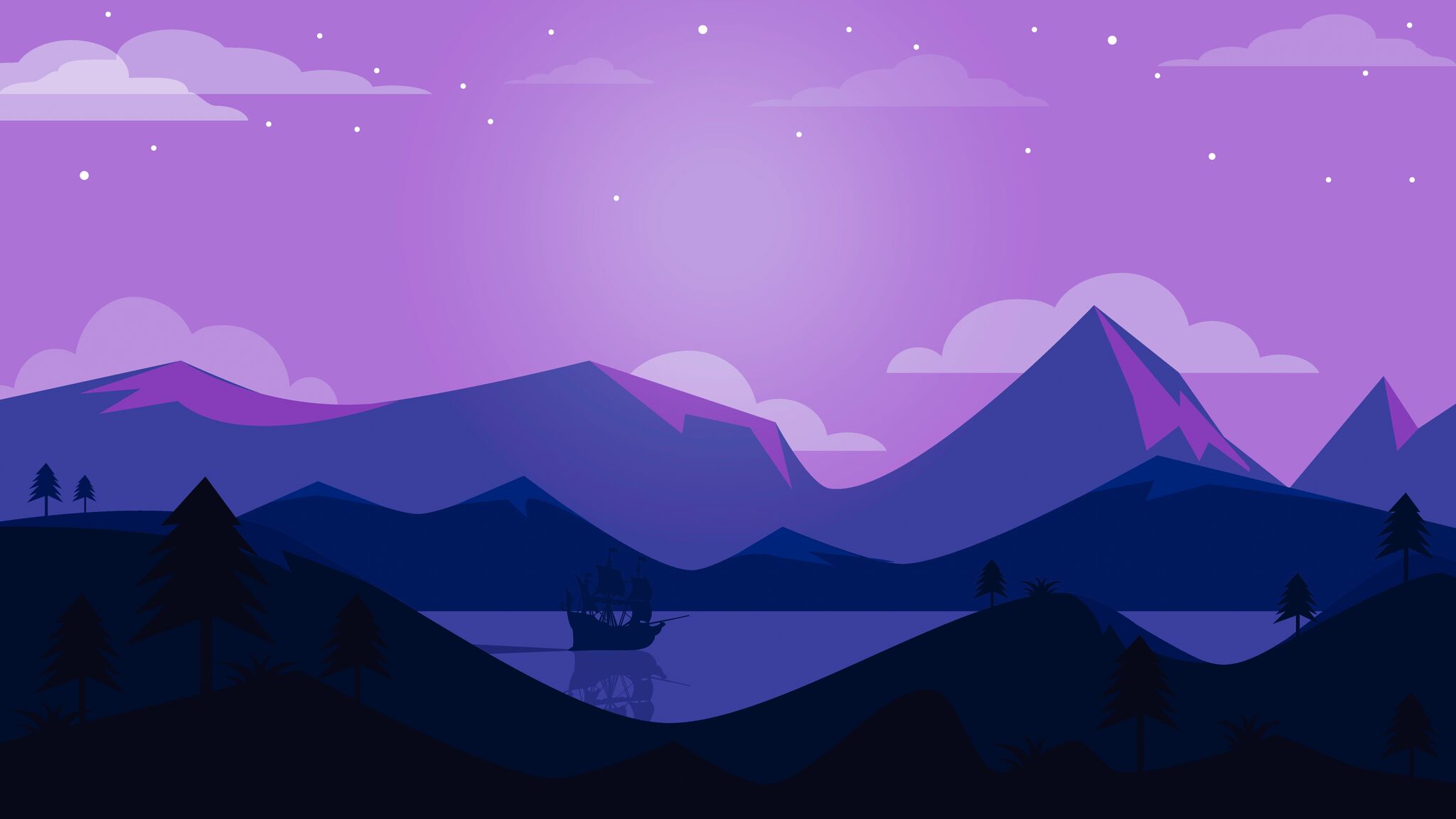 Minimalist Landscape HD Artist 4k Wallpaper Image