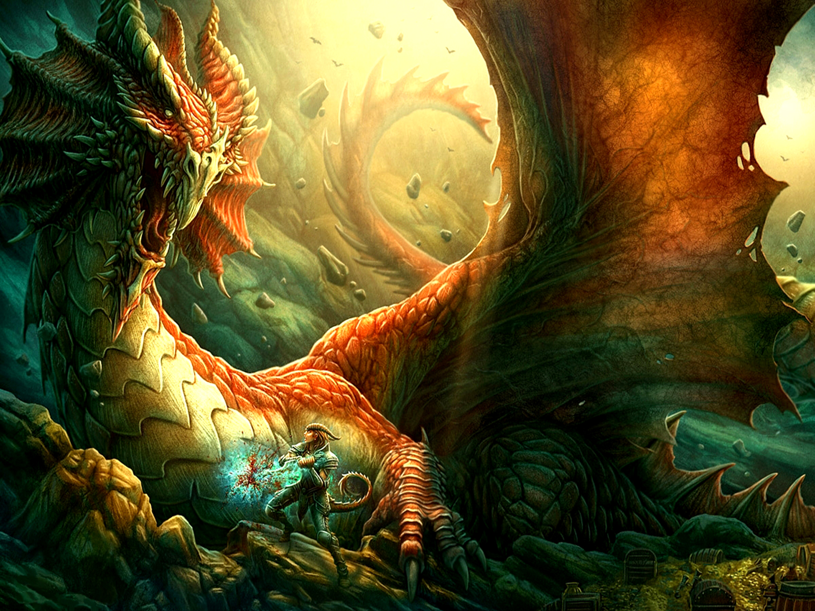 Fantasy Dragon Wallpaper Animals Background