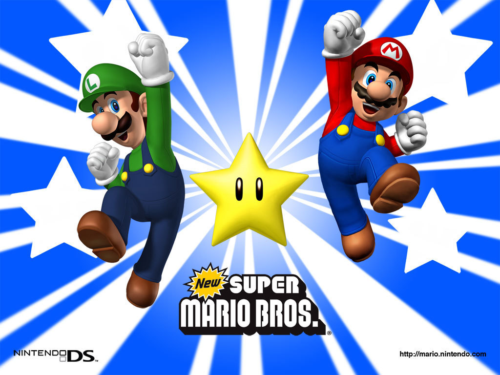 Super Mario Brothers Star Bros Wallpaper
