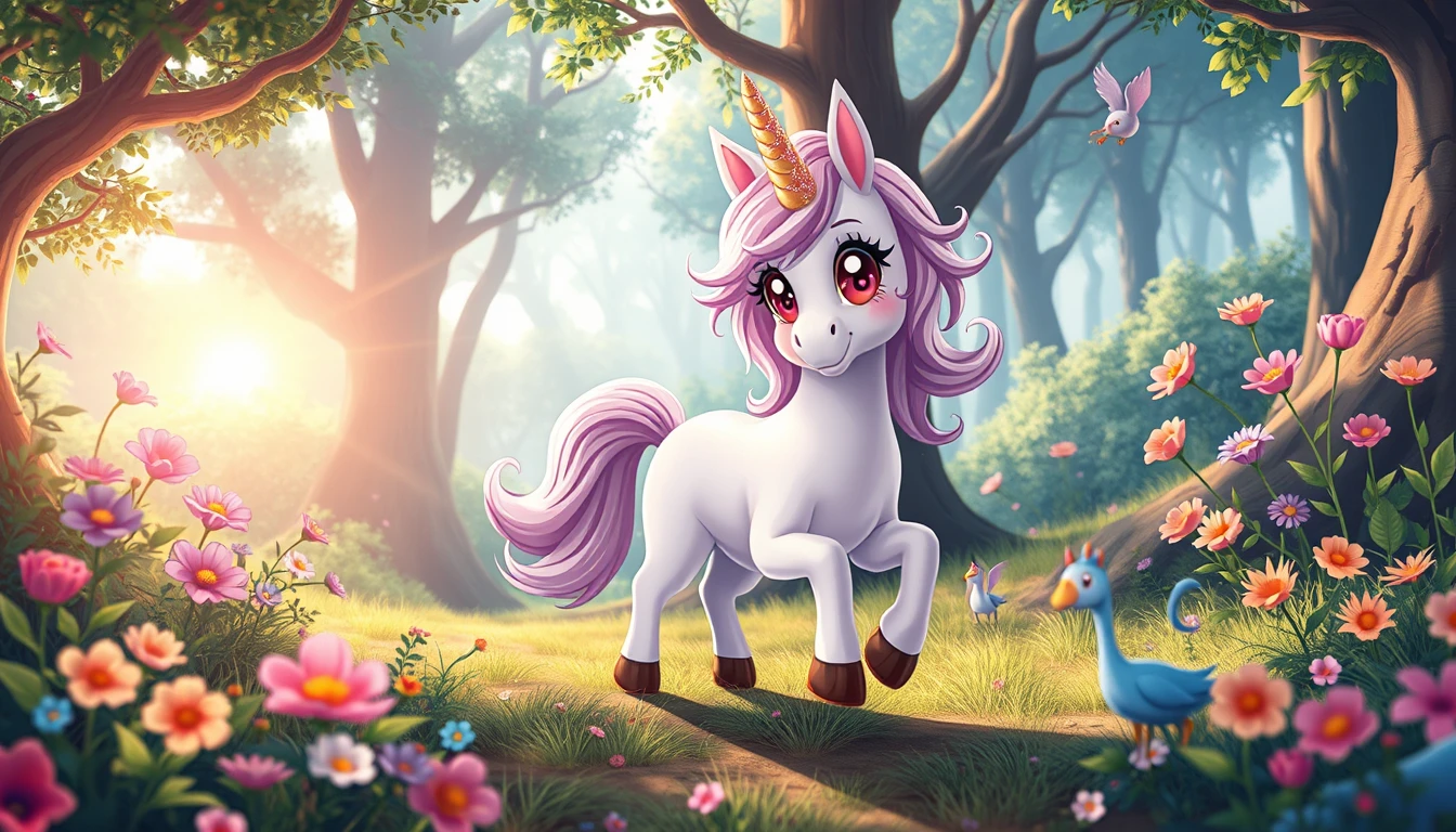 Cute Anime Unicorn Wallpaper