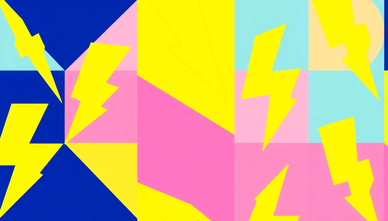 Preppy Lightning Bolt Wallpaper