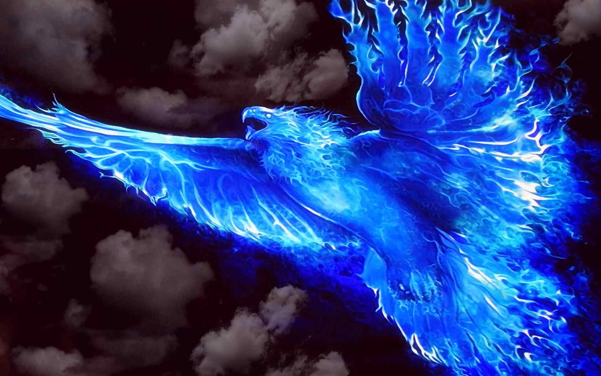 Cool Blue Fire Wallpaper