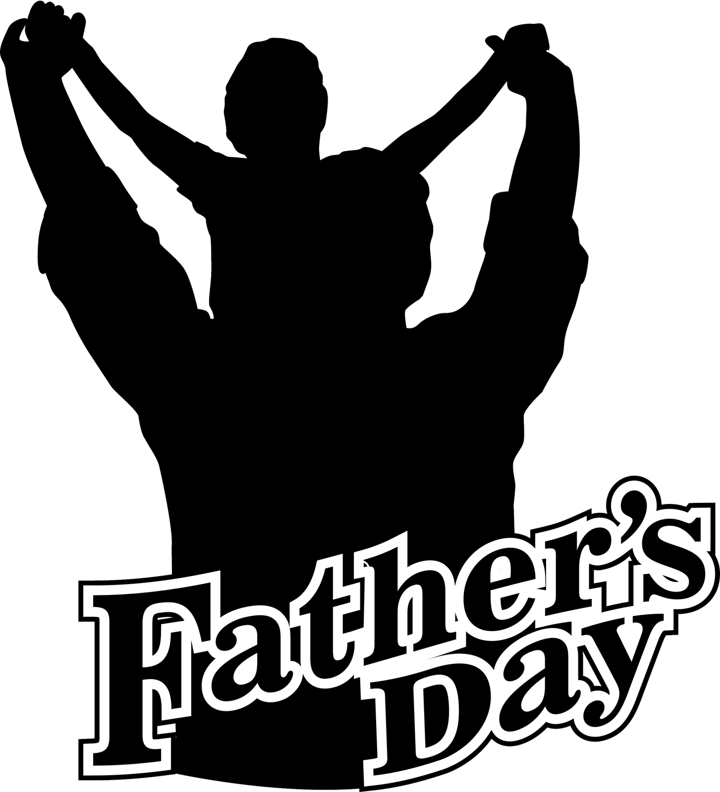 Png Black And White Clipart Blessed Fathers Day