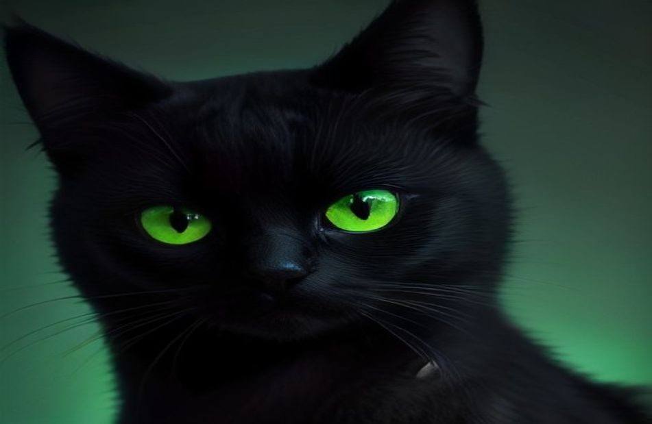 Black Cat Eyes Wallpaper