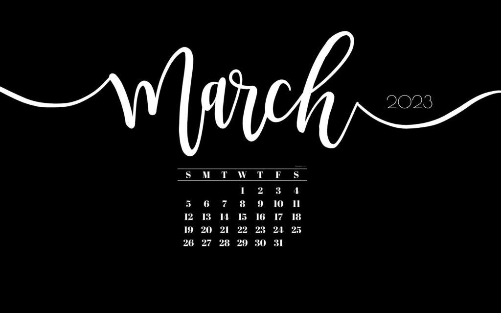 March Desktop Wallpaper Cute Free March Calendar