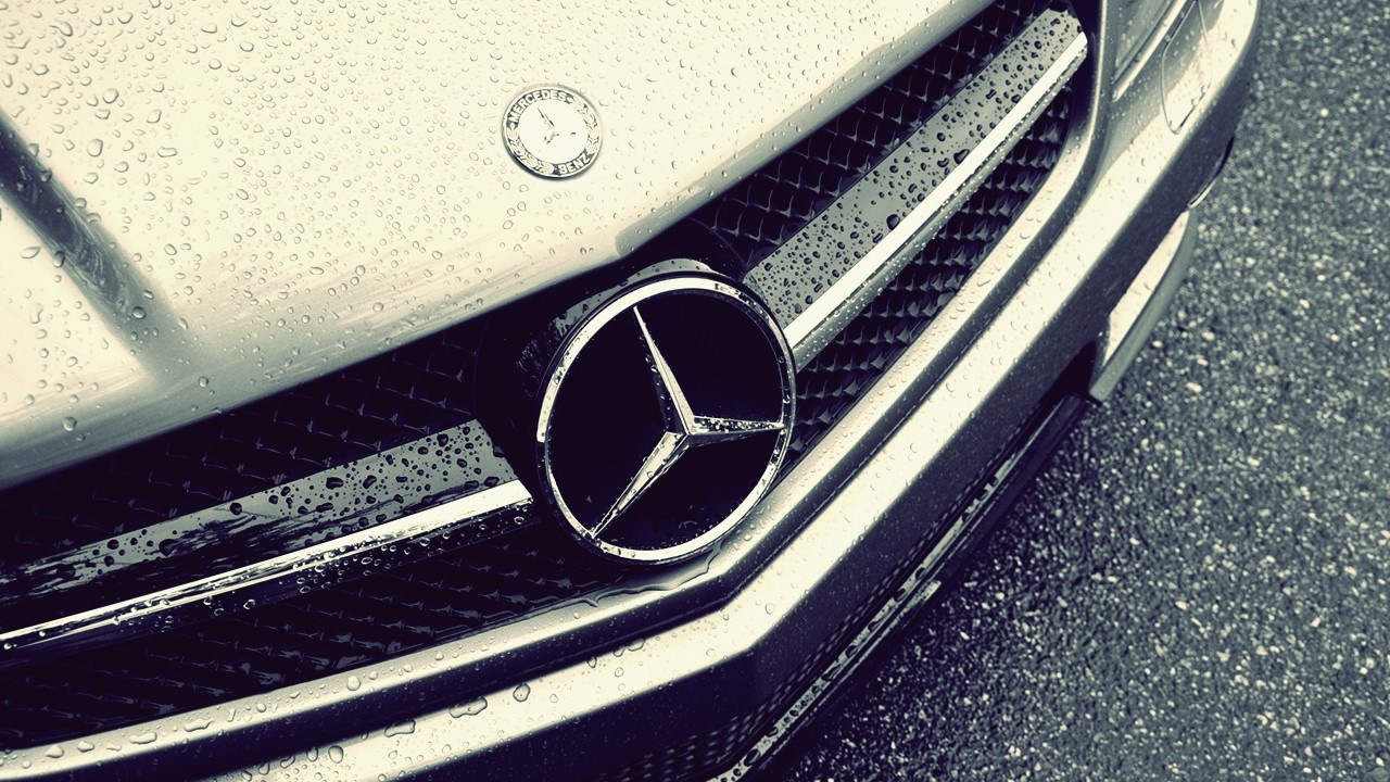 Mercedes Benz Logo Rain HD Wallpaperwele To Starchop