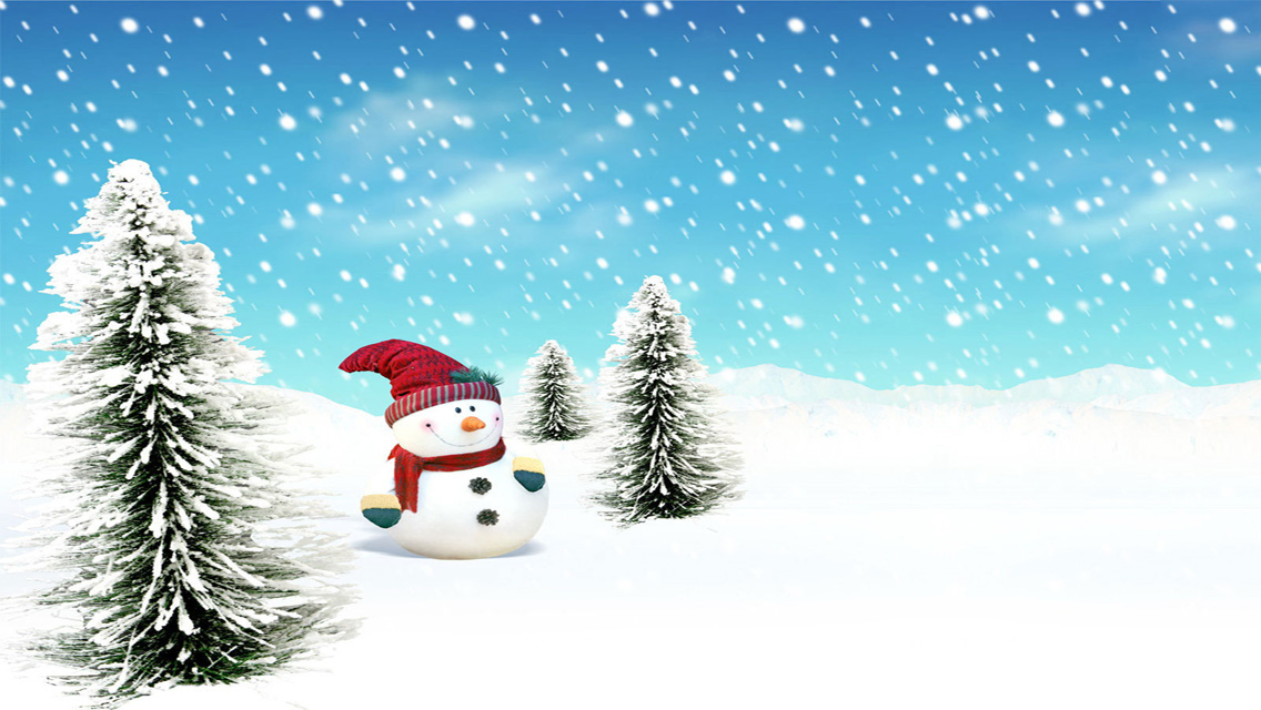 Christmas Snowman Hd Wallpaper For Iphone