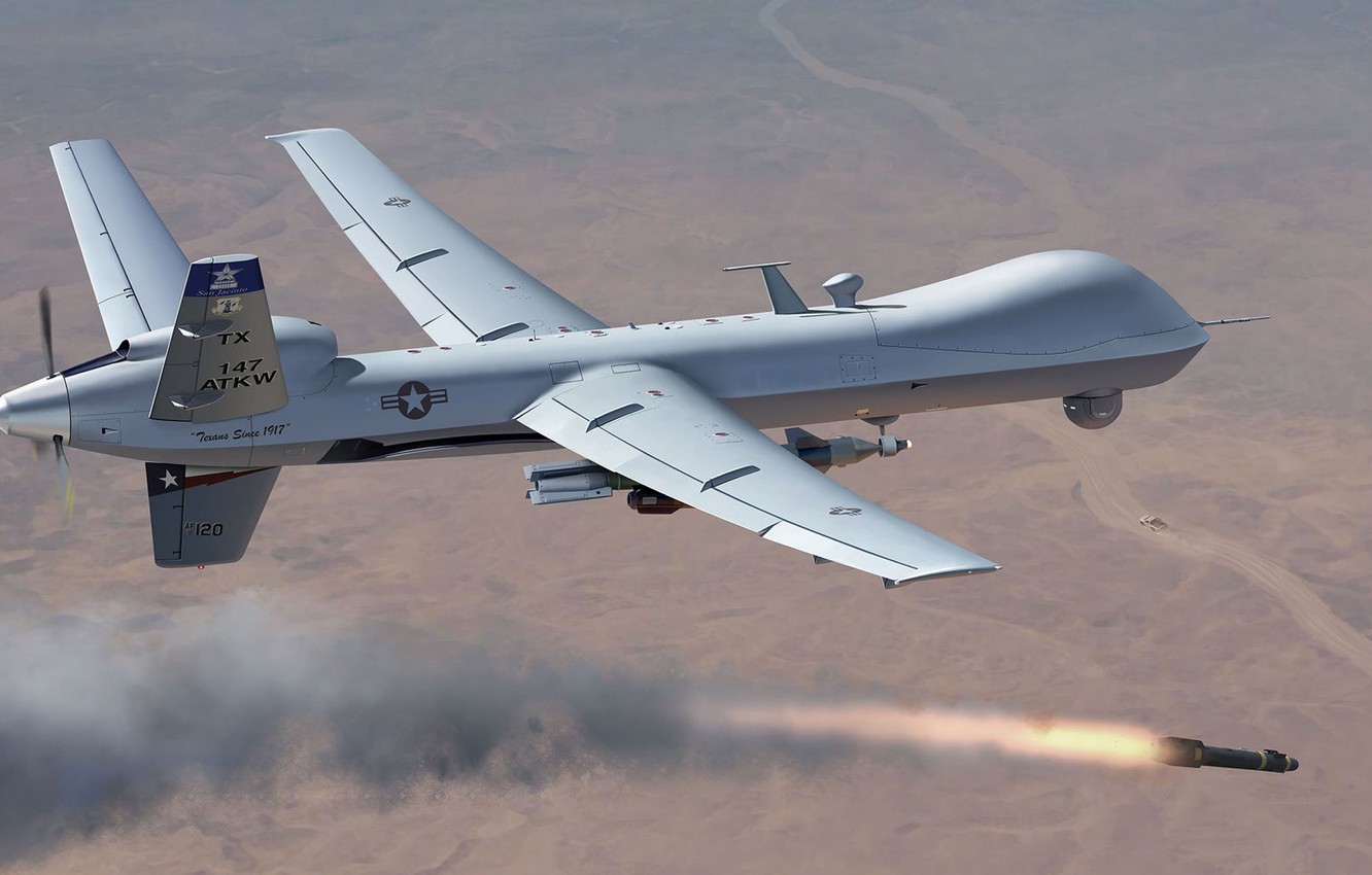 Wallpaper Usa Us Army Drone Mq Reaper Reconnaissance And