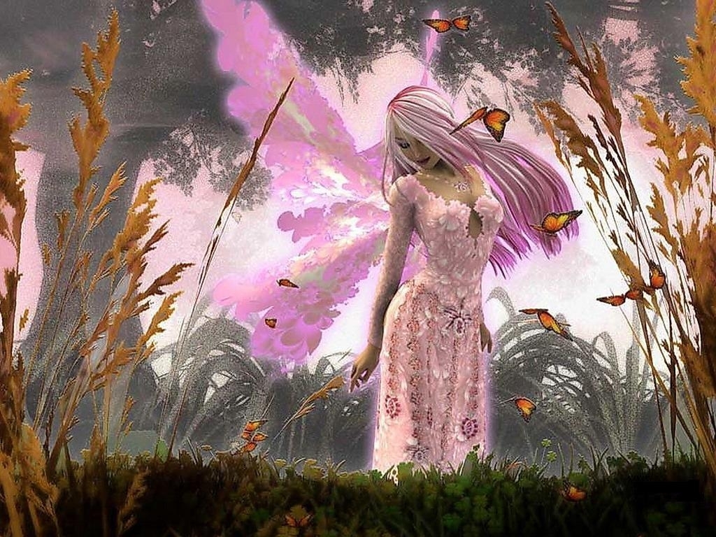 Pink Butterfly Fairy Background Wallpapers Fairy