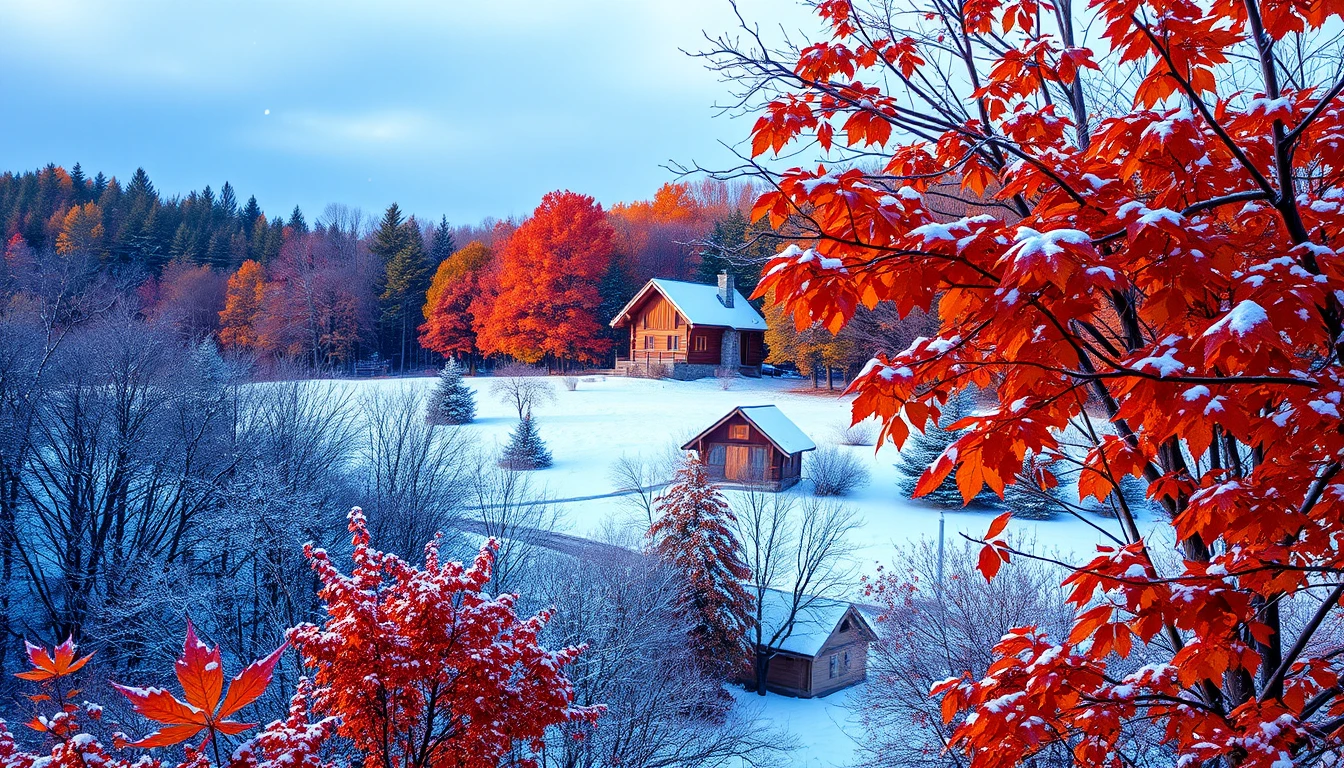 Fall Winter Background Wallpaper