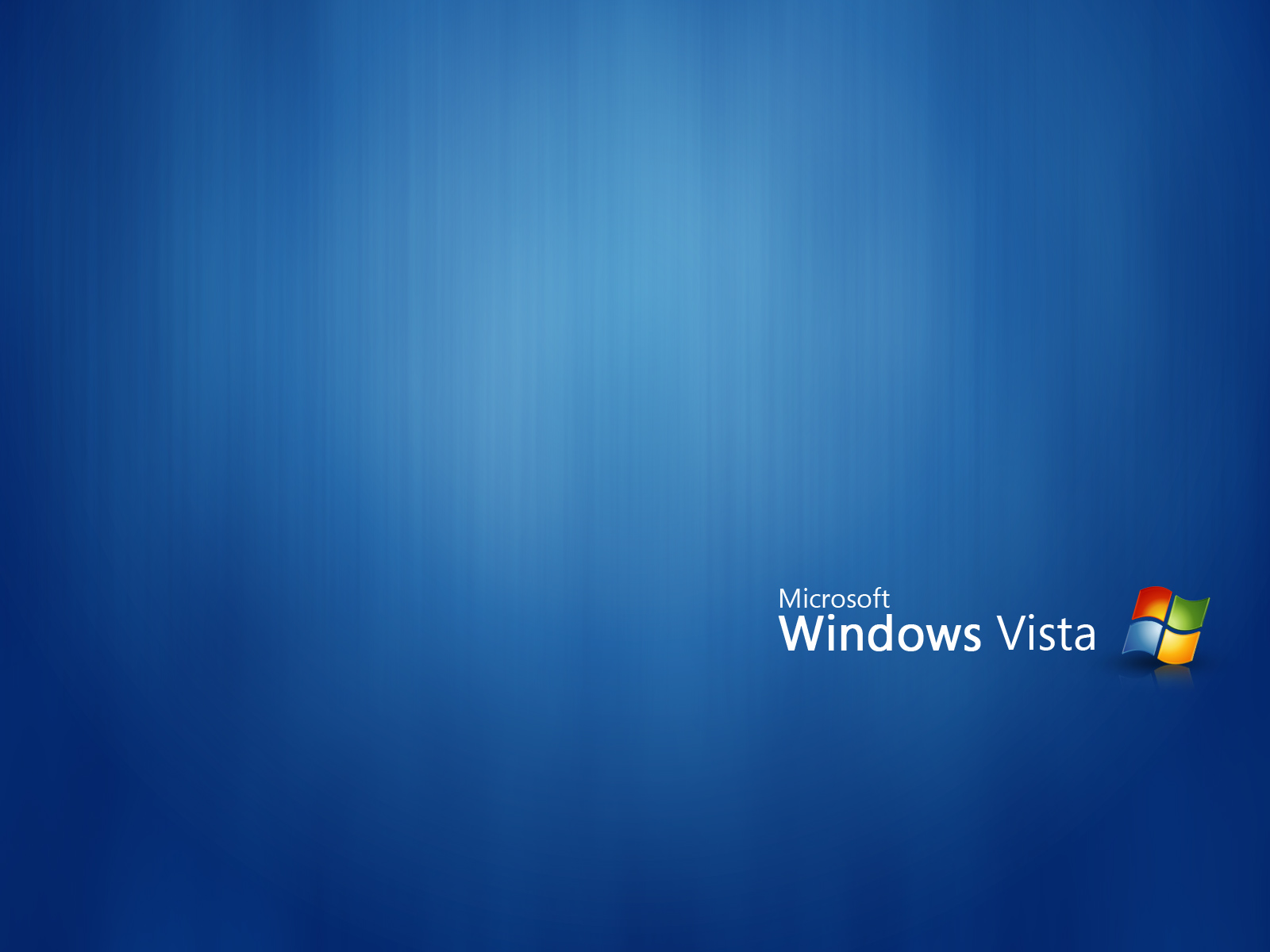 Windows Vista Blue Flat Wallpaper Geekpedia