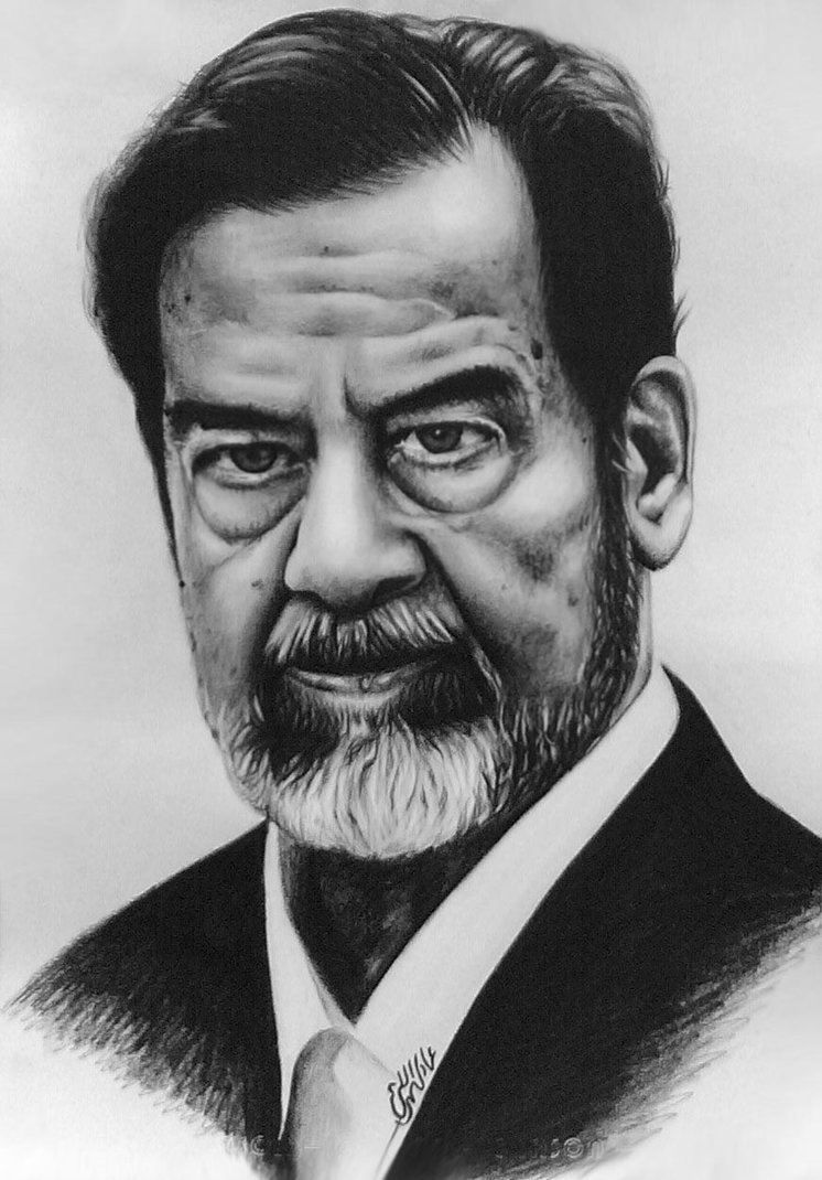 Saddam Hussein By Adelelliethy