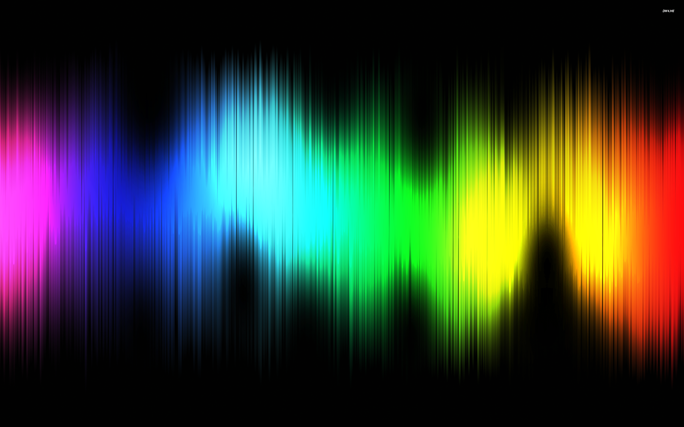 Colorful Sound Waves Wallpaper Digital Art