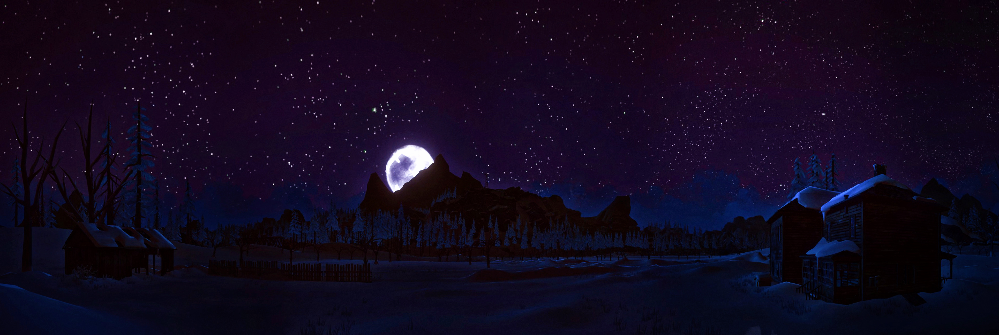 Sky Moon Night Star Video Game The Long Dark HD Wallpaper