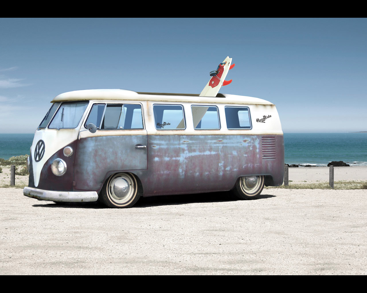 Vw Bi Van HD Desktop Wallpaper Volkswagen Hippie Bus