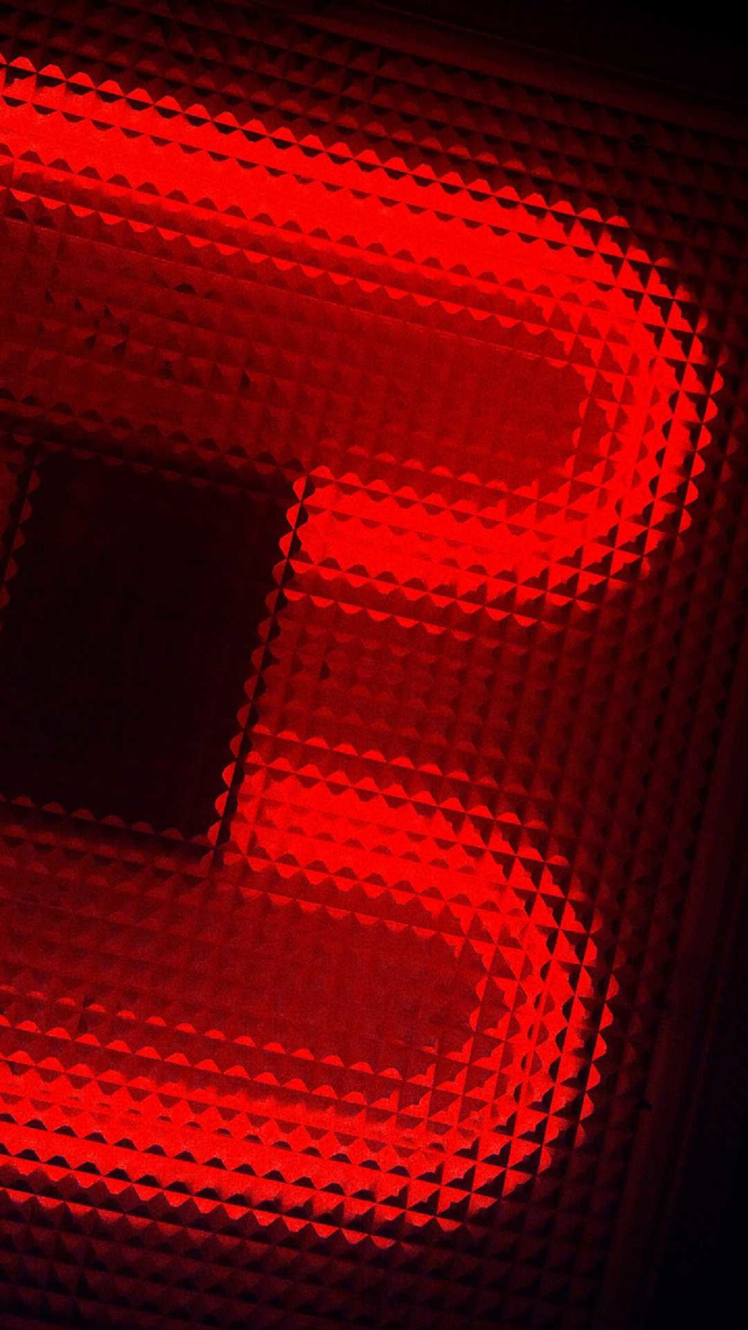 Halftone Red Neon Pattern Android Wallpaper