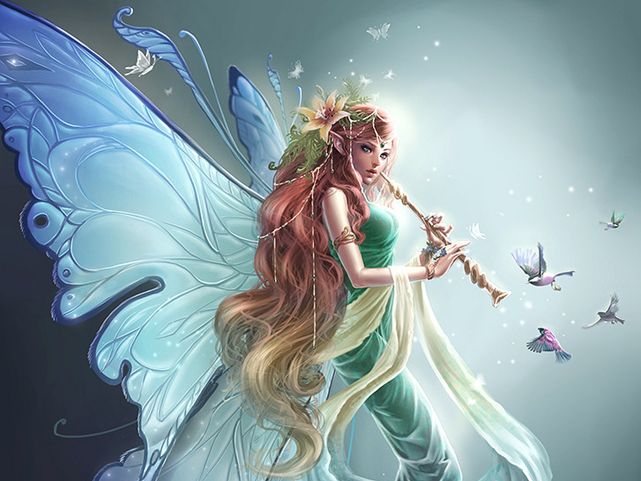 Fairy Puter Wallpaper Desktop Background Id383443
