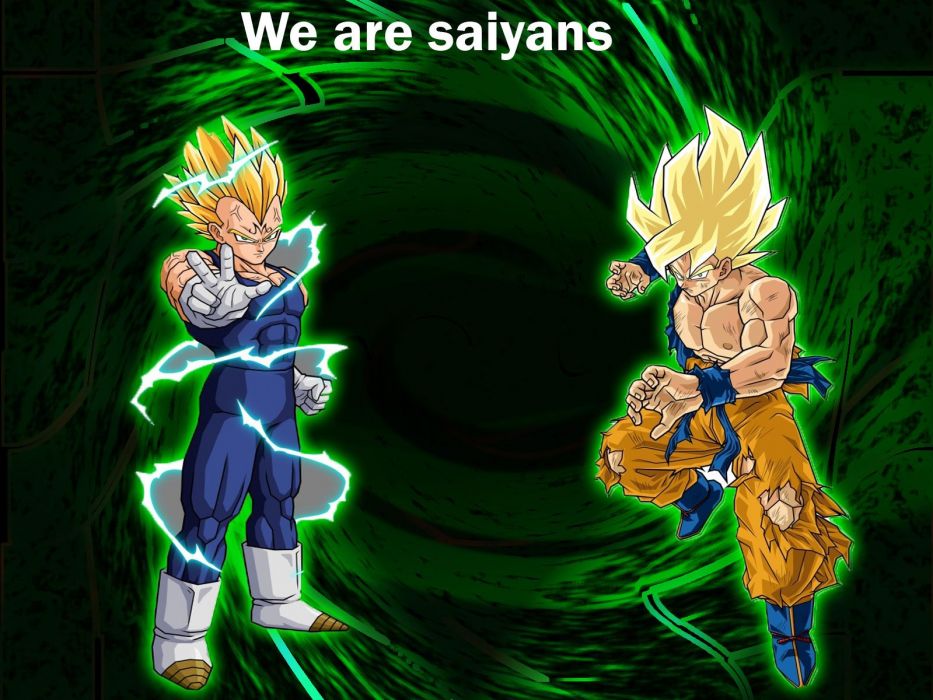 Vegeta Son Goku Saiyans Dragon Ball Z Wallpaper