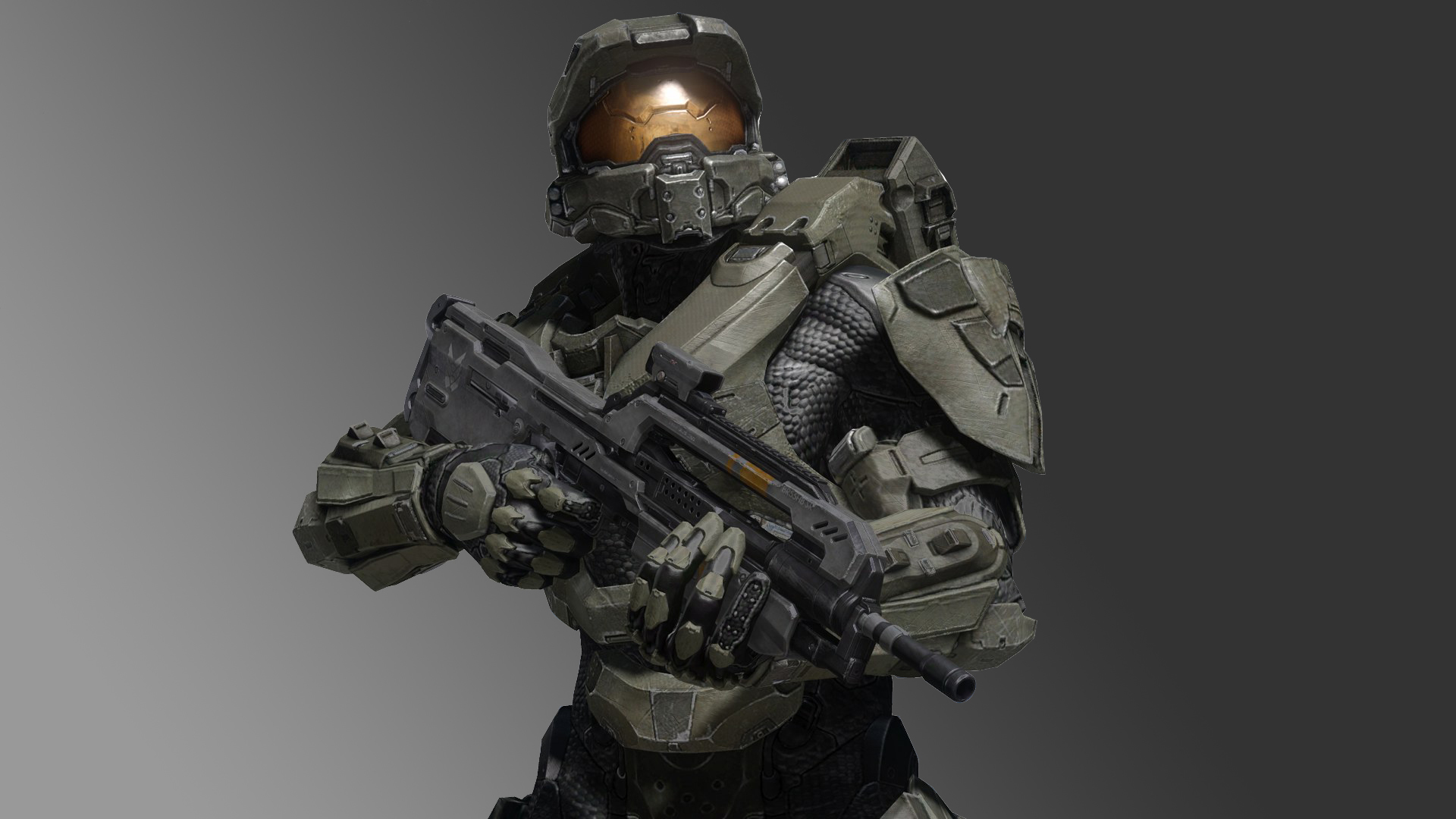 Game Halo Master Chief Battle Rifle Gradient Spartan Wallpaper