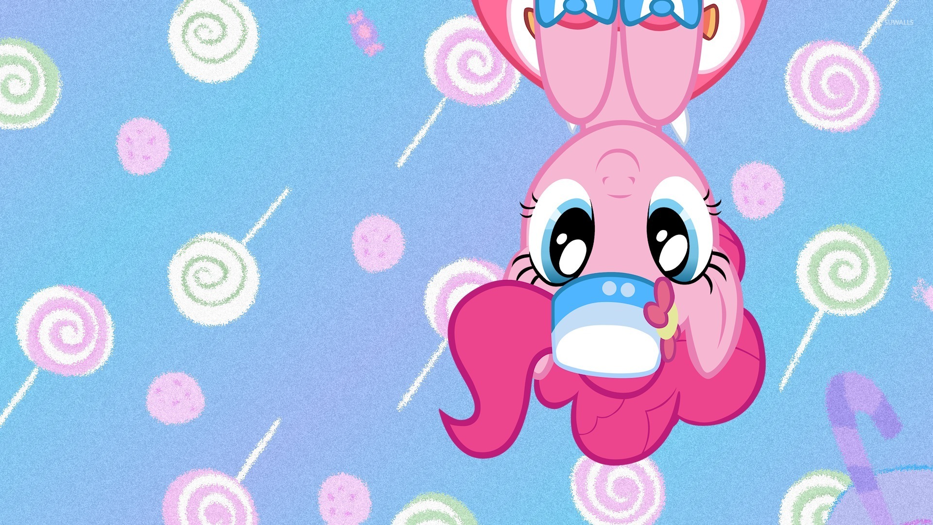 Upside Down Pinkie Pie From My Little Pony Wallpaper Cartoon