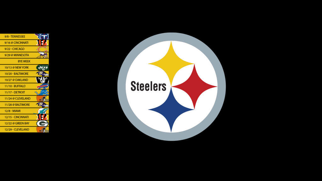 Pittsburgh Steelers 2013 Schedule Wallpaper by SevenwithaT on 1024x576