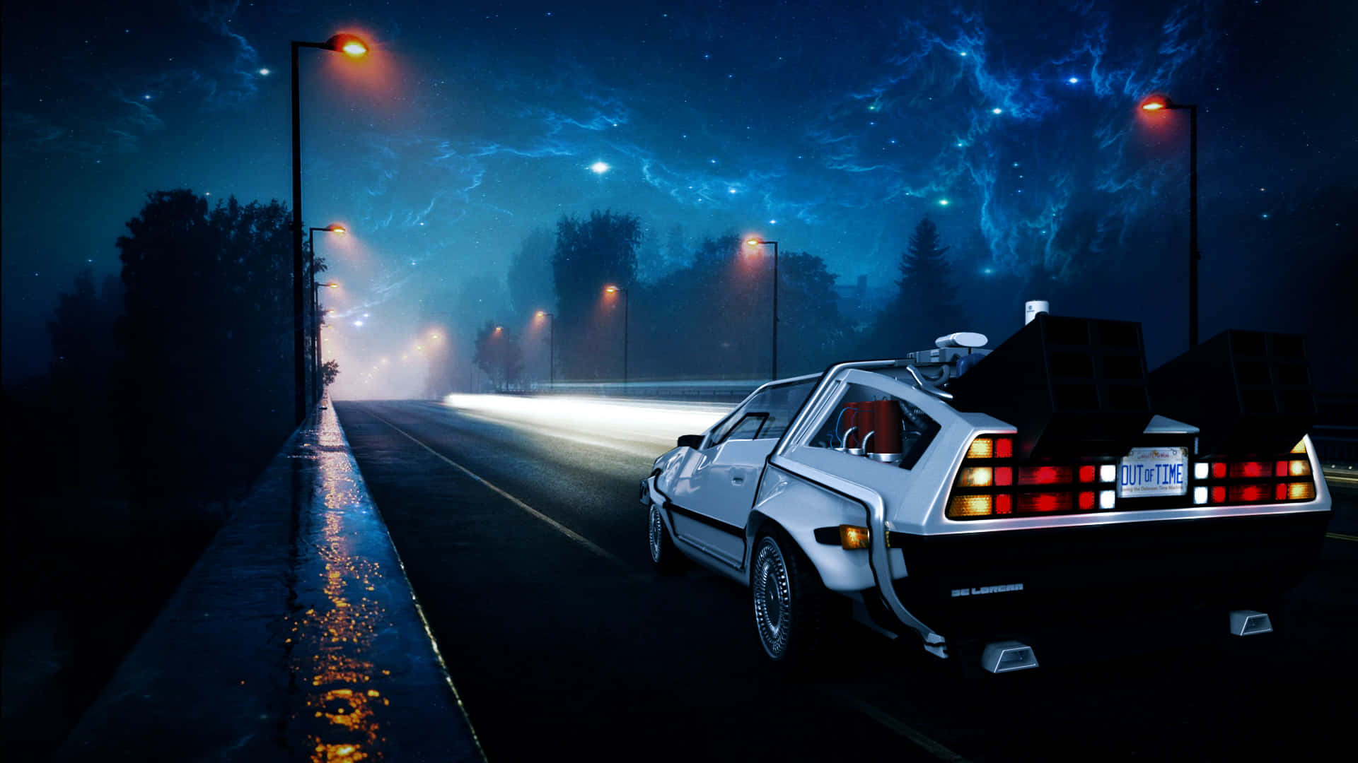 Delorean 4k X Wallpaper