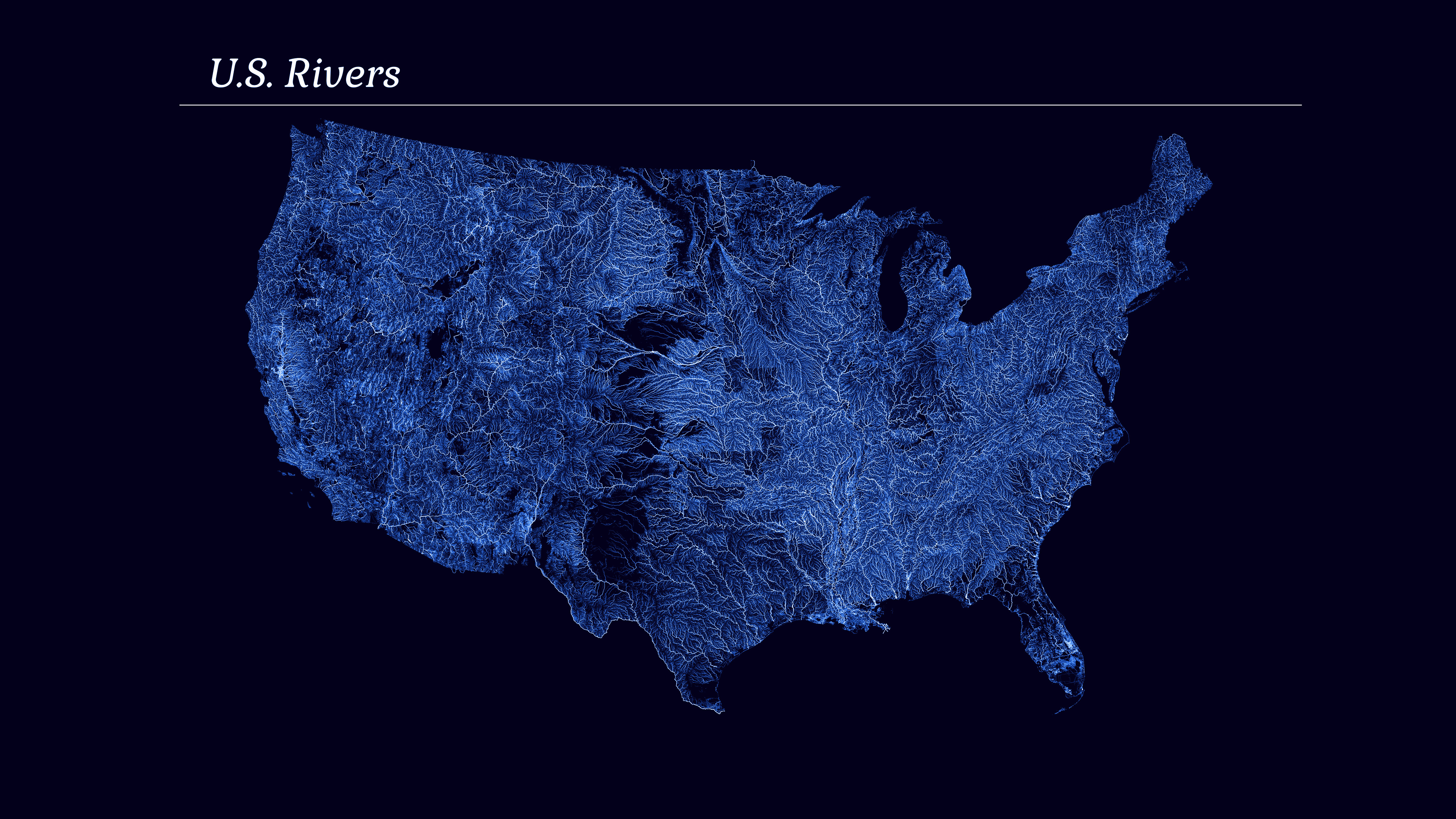 River Trance I Made A Retina 5k Wallpaper From Usgs Data