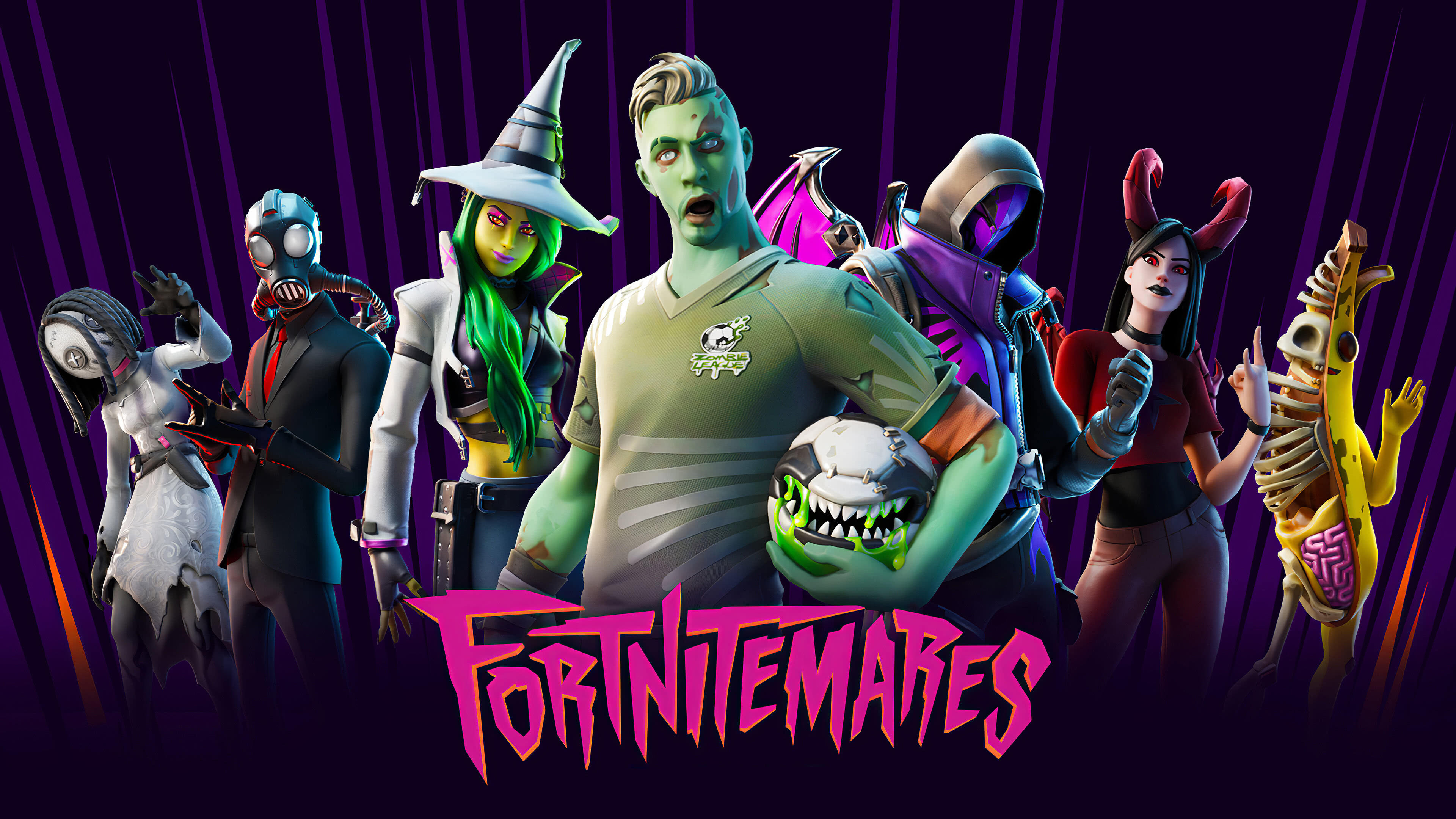 Fortnite Fortnitemares Halloween Skin Outfit UHD 4k Wallpaper