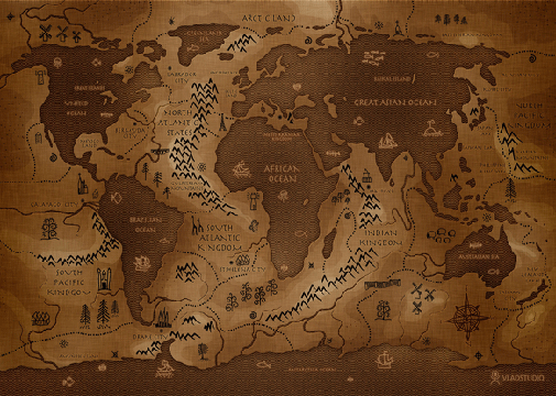 Inversed World Map Wallpaper Png