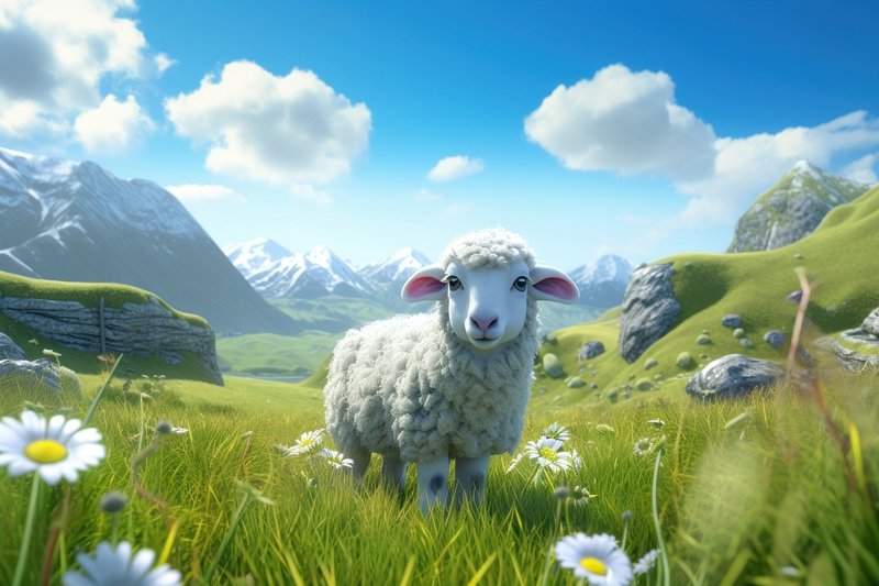 Lamb Background Image Wallpaper